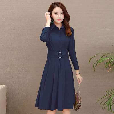尾貨服飾批發(fā)怡美秋冬連衣裙